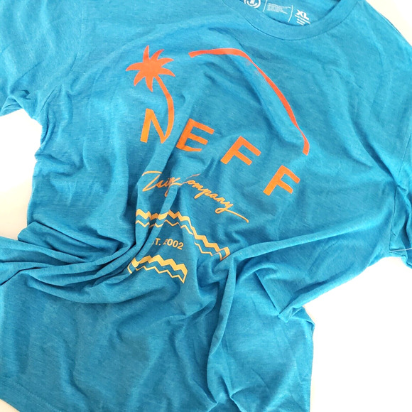 NEW!! NEFF Men SIZE XL Design Company Blue Skate Snowboard Surf T-Shirt - Picture 6 of 7